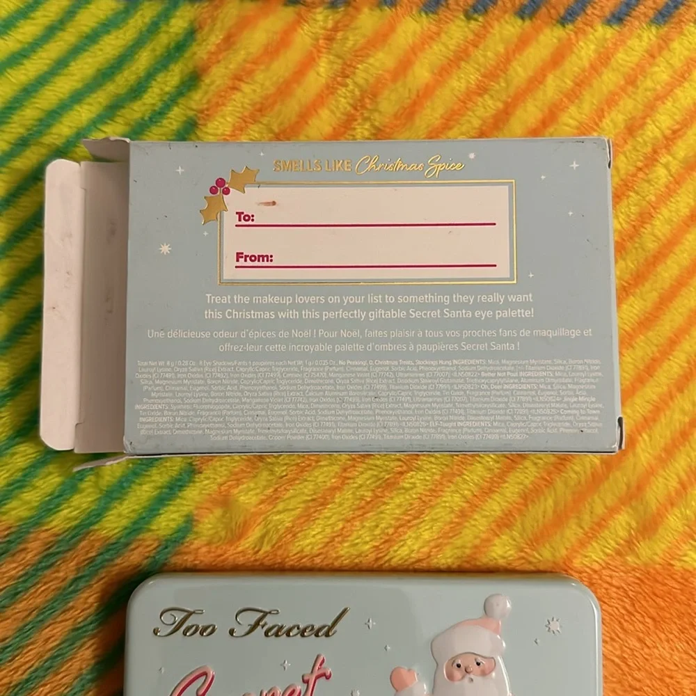 Too Faced Secret Santa Limited Edition Eyeshadow Palette